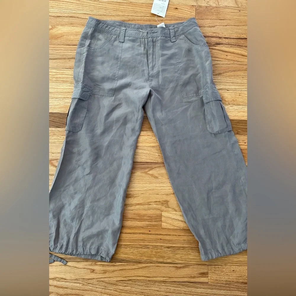 Silk Cargo Pants